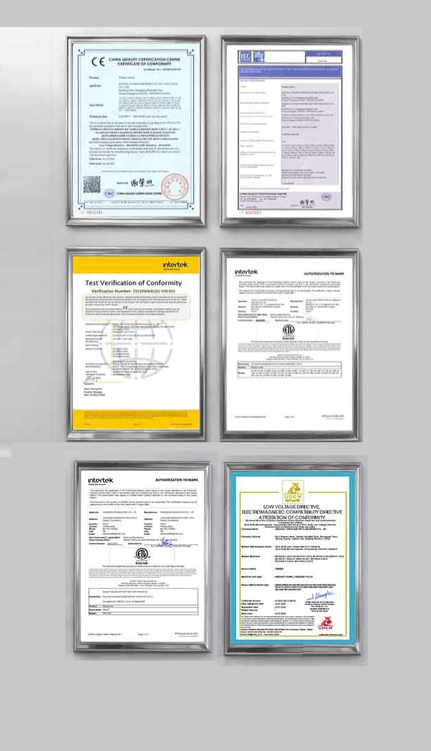 Case Studies of Qualification Certification Certificates for Display Cabinets