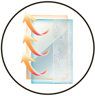 Anti-frost glass heater