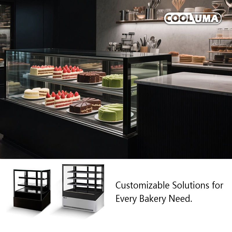 Straight Glass Cake Display Cases