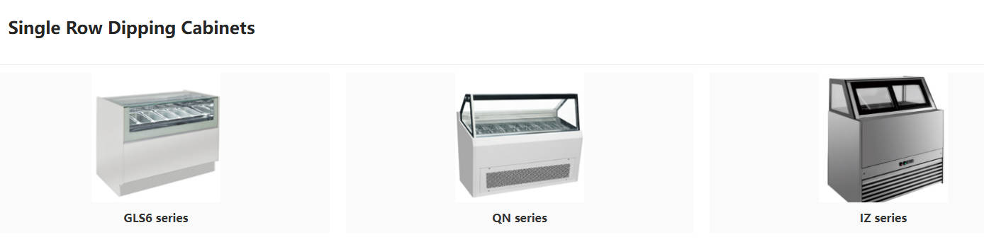 Brand certification single row ice cream cabinet