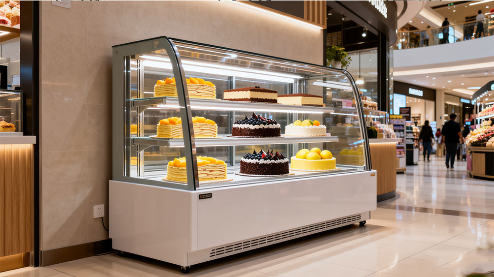 Refrigerated cake display showcase