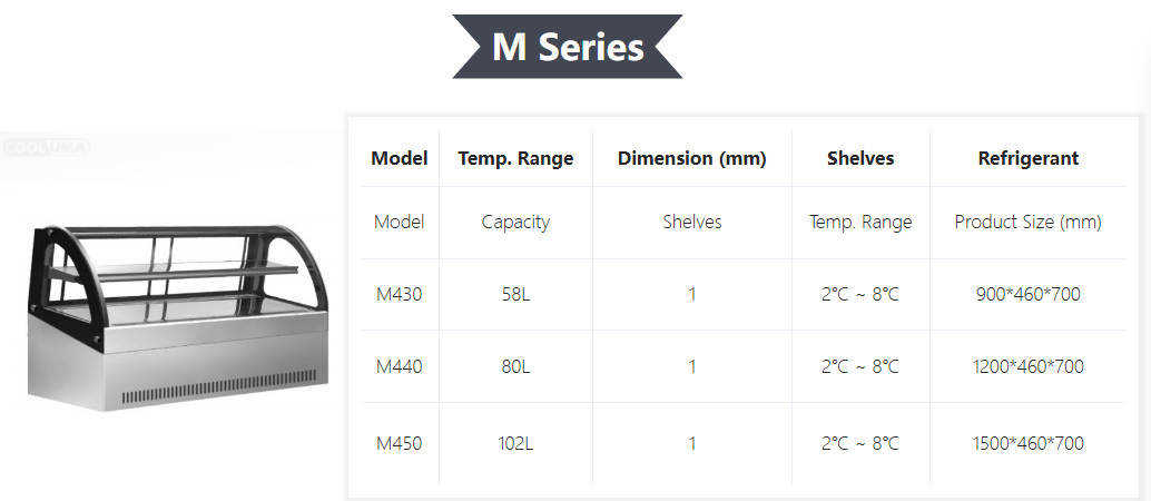 M Series Commercial Food Display Cabinets