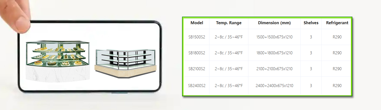 commerical island-style cabinets 