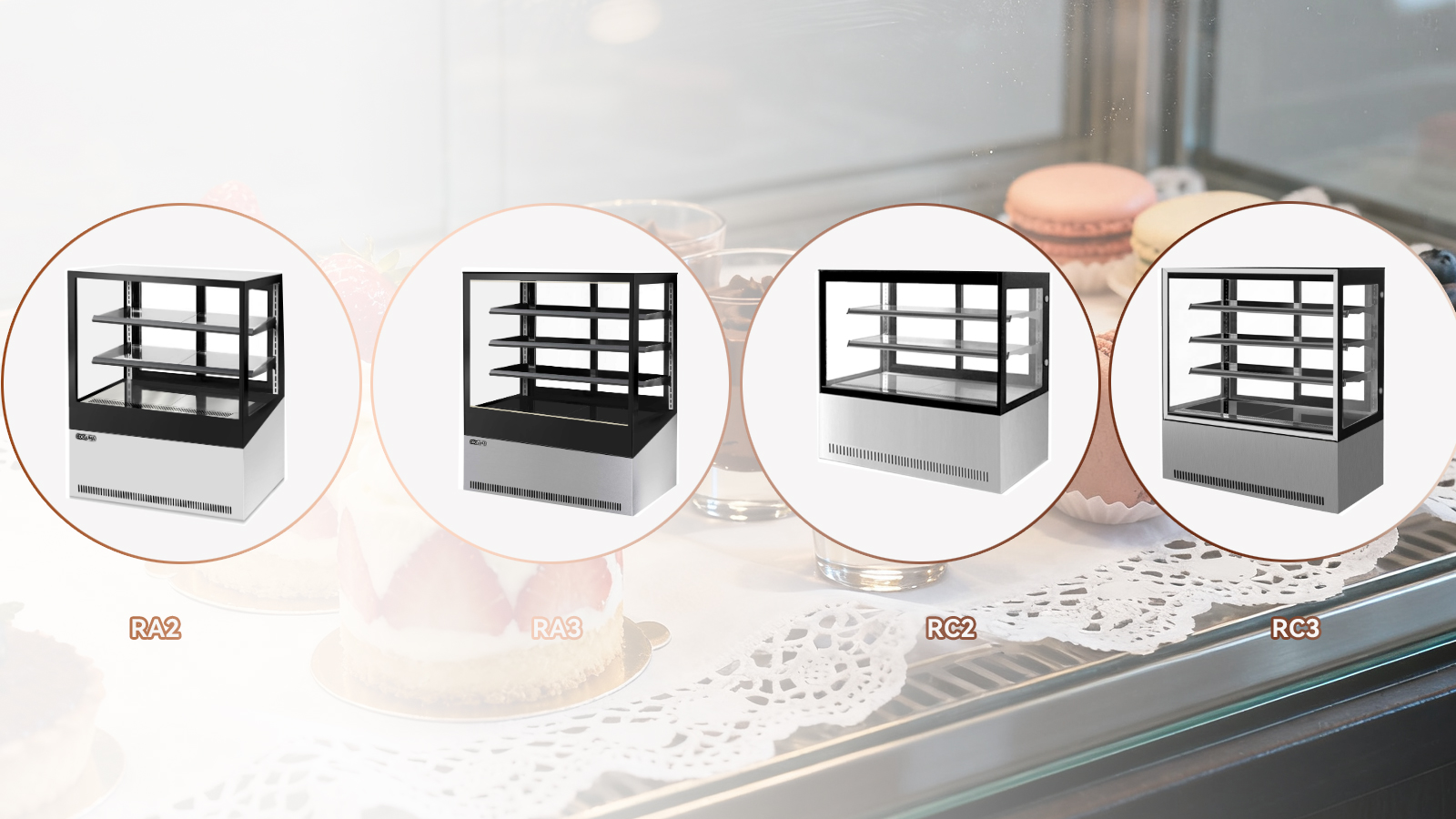 Cake display cabinet