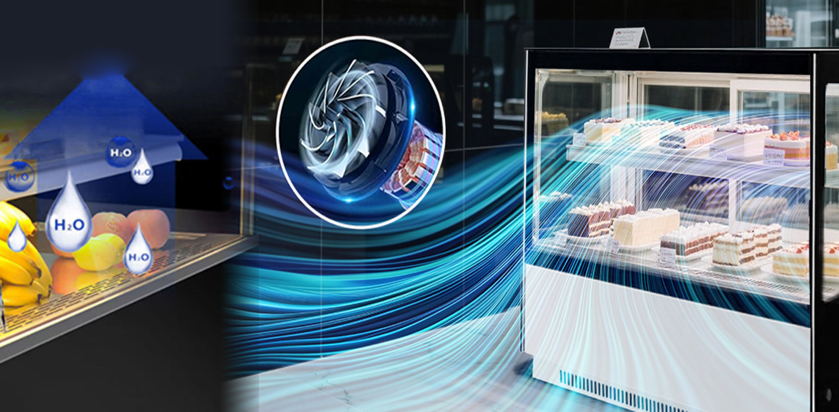 Countertop Commercial Frost-Free Cake Display Cabinet