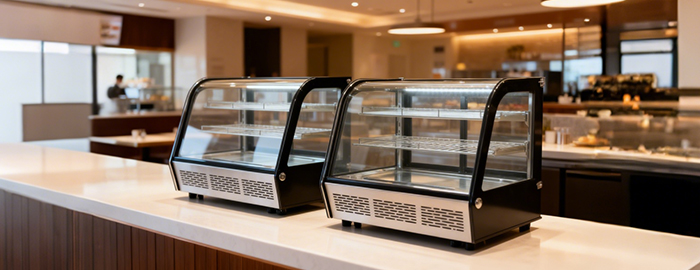 Countertop Double-Tier Display Cabinet