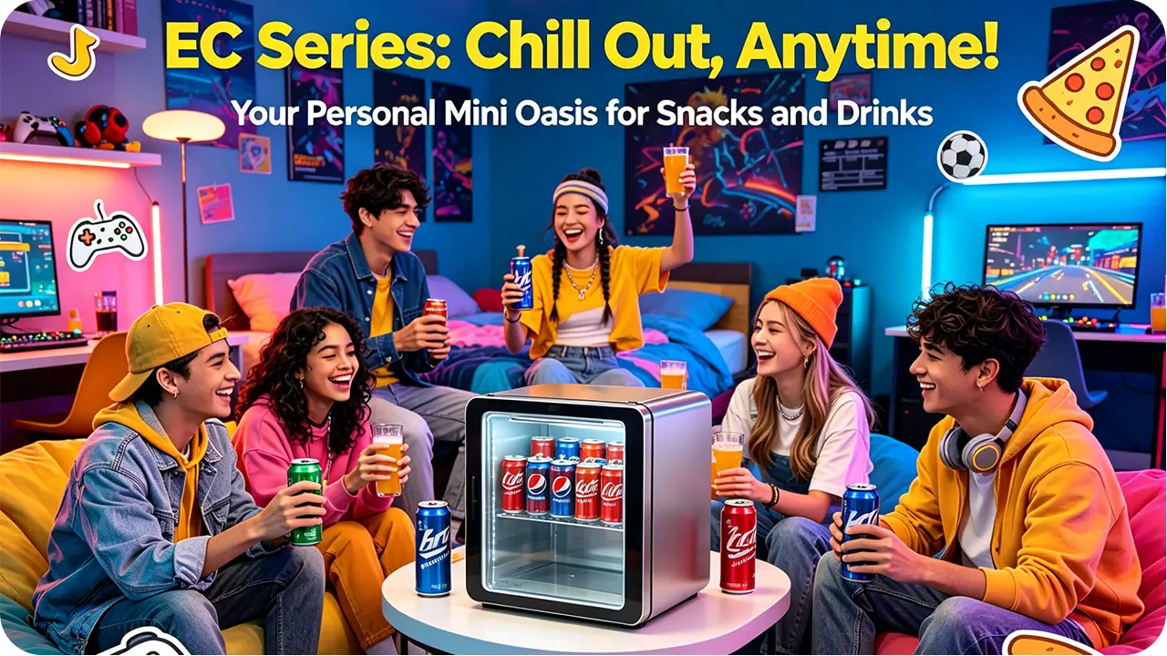 Use EC refrigerated beverage cabinets for party scenarios