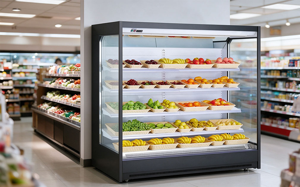 open display cabinet for supermarket