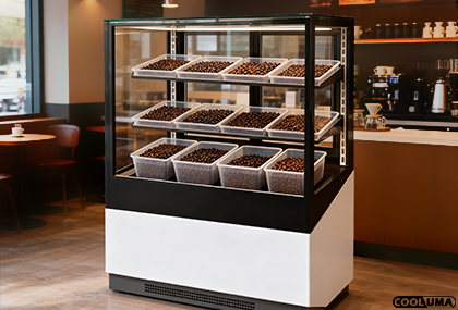 Coffee shop display cabinet