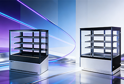 केक रेफ्रिजरेटर के 2 अलग-अलग मॉडल