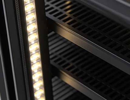 Heavy-Duty Shelves&Led lighting Feature