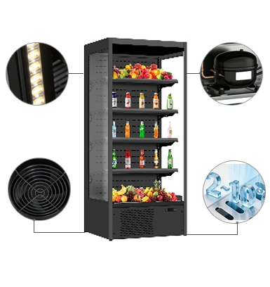 Open Type Commercial Air Curtain Cabinet