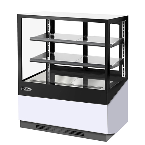 Commerical Straight Glass Cabinet with 2 Shelves