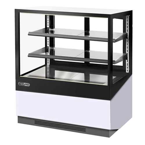 Commerical Straight Glass Cabinet with 2 Shelves