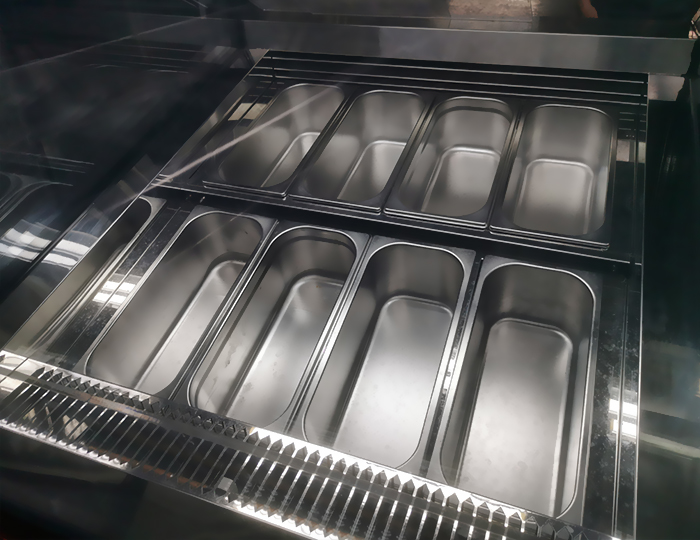 Removable stainless steel container