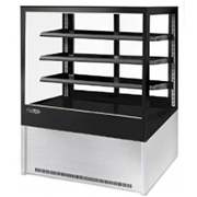 Height-adjustable food refrigerated display cabinet