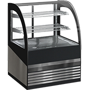 Commercial Curved Glass Display Cabinet
