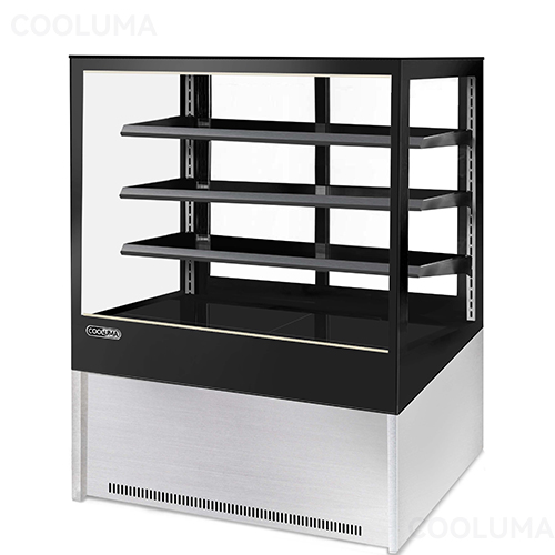 Height-adjustable food refrigerated display cabinet